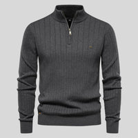 Max | Stilvoller Herrenpullover aus hochwertigem Strick – Grau