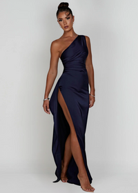 Lyric | Elegantes Maxikleid – Blau