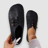 Lydia | Weiche und flexible orthopädische Schuhe – Schwarz