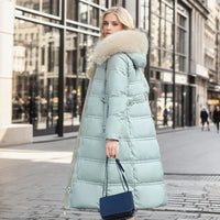 Aaliyah |  Puffer Winterjacke – Babyblau