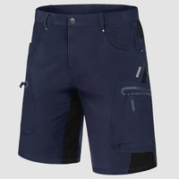 Sommer Cargo Shorts für Herren - Leichte Kurze Wanderhose – Marine