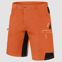 Sommer Cargo Shorts für Herren - Leichte Kurze Wanderhose – Orange