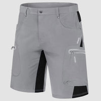 Sommer Cargo Shorts für Herren - Leichte Kurze Wanderhose – Hellgrau