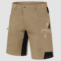 Sommer Cargo Shorts für Herren - Leichte Kurze Wanderhose – Khaki