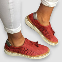 Bella | Orthopädische Sommer-Slip-Ons für Frauen – Rot