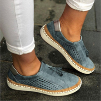 Slip-On Halbschuhe - Ortho Sneaker mit Sommer-Fußbett für den Sommer – Blau