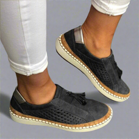 Xaveria | Atmungsaktive und Rutschfeste Orthopädische Schuhe – Schwarz
