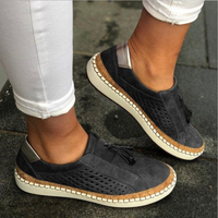 Slip-On Halbschuhe - Ortho Sneaker mit Sommer-Fußbett für den Sommer – Schwarz