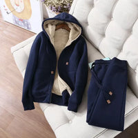 Withease | Bequeme Fleece Lounge Set – Marine