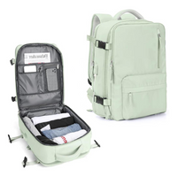 Unisex Anti-Diebstahl Reiserucksack | Mit Reißverschluss – Mint