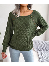 Hochwertige gestrickte Pullover für Damen - Weich & Elegant – Grün