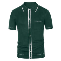 Klassisches Casual Herren Strickhemd – Grün