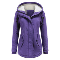 Stilvoll Damen Regenjacke | Warme – Lila