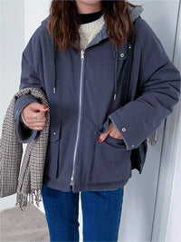 Eyella | Wende-Fleece Parka für gemütliche Wintertage – Blau