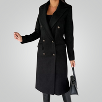 Elegante & Warme Winterjacke für Damen – Schwarz