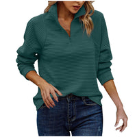 Amie - Stylischer V-Ausschnitt Pullover – Grün