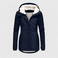Seravia™ - Wasserdichte Winterjacke mit Kapuze – Marine