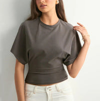 Sophie | Schlichtes Oberteil Damen für stilvolle Looks – Dunkelgrau