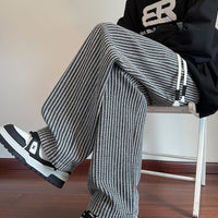 ANSGAR - WEITE STRICKHOSE – Schwarz
