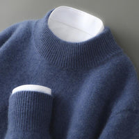 Vlad – Eleganter Kaschmirpullover – Blau