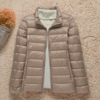 Liera - Leichte, warme Jacke – Khaki