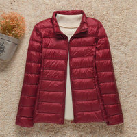 Liera - Leichte, warme Jacke – Rot