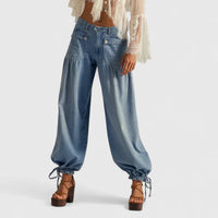 Isabella | Chic geschnittene Pants Damen modern – Hellblau