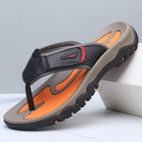 Thorge – Komfortable Flip-Flop Sandalen – Schwarz