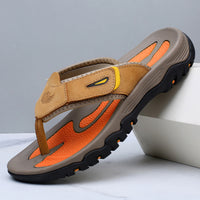 Bastian - Edle Ledersandalen – Khaki