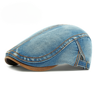 Tobias | Herren-Pullover Heritage chic mit Denim-Details – Hellblau