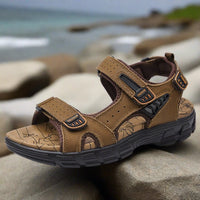Sandalen für Herren - Bequeme Outdoor Trekkingsandalen für den Sommer – Dunkelbraun