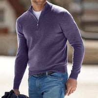 Herren Pullover | V-Ausschnittdesign für den Alltag – Lila