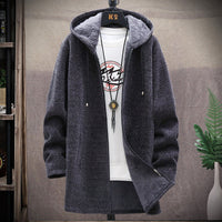 Braxton | Übergroßer Hoodie mit Reißverschluss – Dunkelgrau