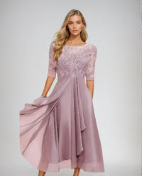 Vireya - Luxuriöses Abendkleid – Rosa