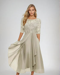 Zarelia - Luxuriöses Festkleid – Weiß
