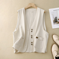 Stefanie | Leichte Utility Weste – Weiß