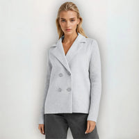 LIESEL - STRICKBLAZER-MANTEL – Grau
