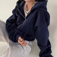 Mariam | Winter Chic Kapuzenpullover – Marine