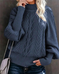 Clara | Eleganter Strickpullover Damen komfortabel – Marine