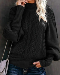Clara | Eleganter Strickpullover Damen komfortabel – Schwarz