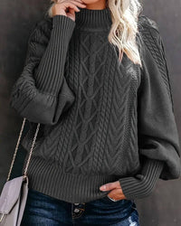 Clara | Eleganter Strickpullover Damen komfortabel – Dunkelgrau