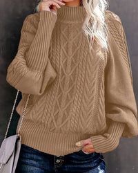 Clara | Eleganter Strickpullover Damen komfortabel – Khaki