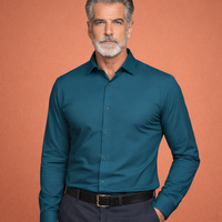 Faltenfreies Stretch-Hemd mit schlanker Passform für Herren | Julian – Marine
