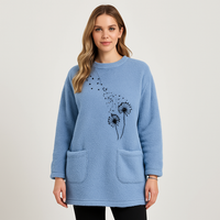 Marlen | Löwenzahn-Thermo-Sweatshirt – Hellblau