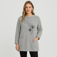 Marlen | Löwenzahn-Thermo-Sweatshirt – Grau