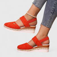 Clara | Elegante Sandalen Damen Trend – Orange