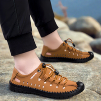 Barfußschuhe für Herren - Leichte Sommertrekkingschuhe – Braun