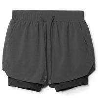 Tyler - Bequeme Fitness Shorts – Grau