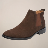 Samuel | Schlupf Knöchelhoher Schaft Chelsea-Stiefel – Braun