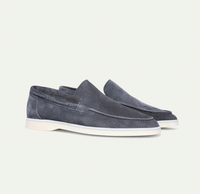 Edward | Leicht Klassischer Schnitt Loafer – Dunkelgrau